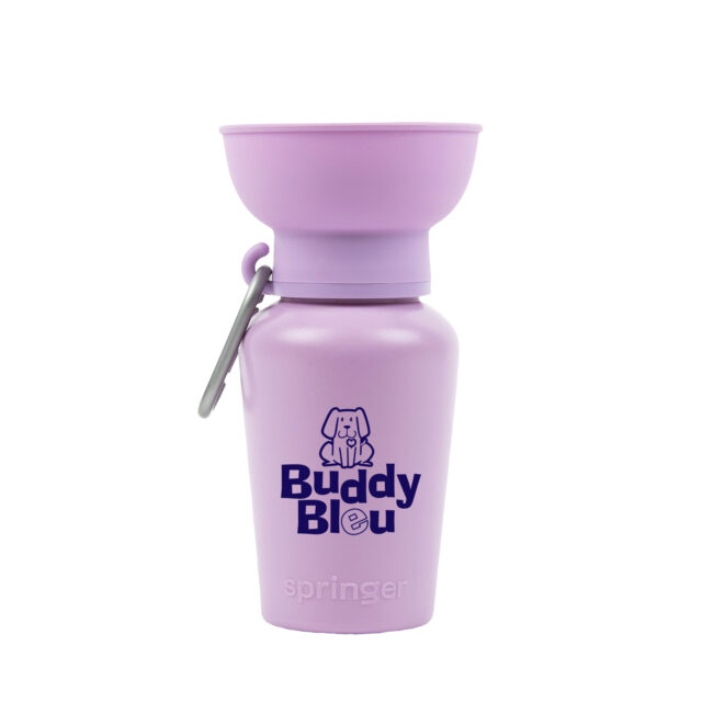 Buddy Bleu Flip Travel Water Bottle and Treat Dispenser Set - Image 6