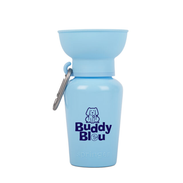 Buddy Bleu Flip Travel Water Bottle and Treat Dispenser Set - Image 8