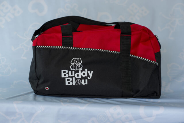 Two-Toned Buddy Bleu Sports Duffle Bag - Image 8