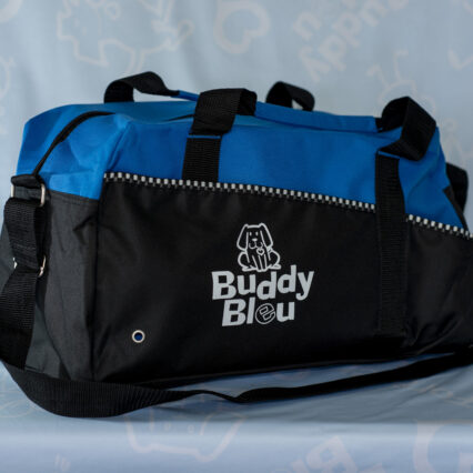 Two-Toned Buddy Bleu Sports Duffle Bag
