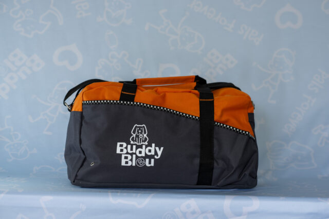 Two-Toned Buddy Bleu Sports Duffle Bag - Image 6
