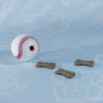 Baseball Treat Dispenser Chew Toy