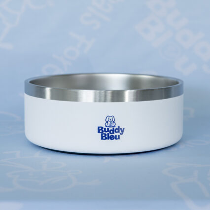 Buddy Blue 40 oz. Stainless Steel Pet Bowl
