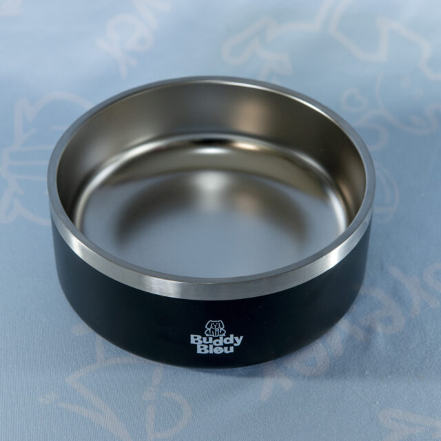 Buddy Blue 40 oz. Stainless Steel Pet Bowl - Image 6