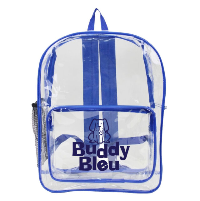 Buddy Bleu Clear 17" Backpack - Image 2