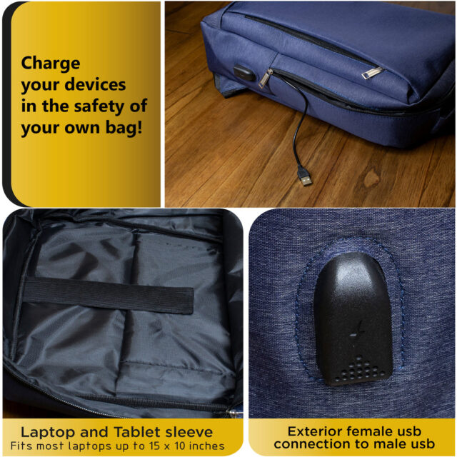 18" Premium Buddy Bleu Laptop Bag - Image 7