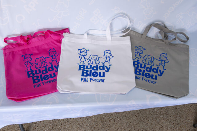 Buddy Bleu Tote Bags
