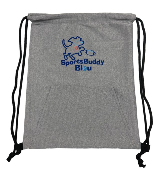 16" Stretch Buddy Bleu Sports Drawstring Tote - Image 5