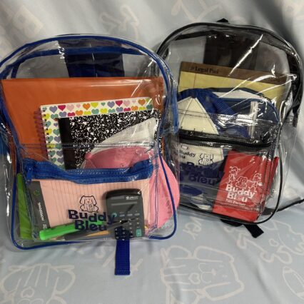 Buddy Bleu Clear 17" Backpack