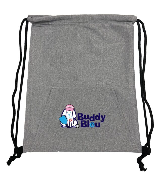 16" Stretch Buddy Bleu Sports Drawstring Tote - Image 4