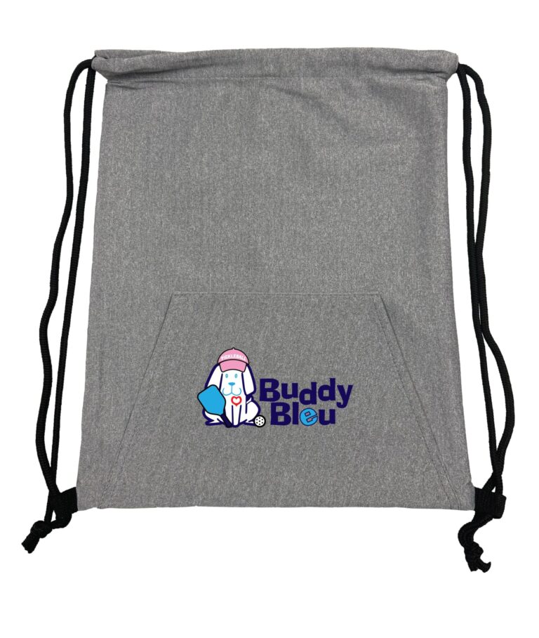 16" Stretch Buddy Bleu Sports Drawstring Tote Bag - Image 4