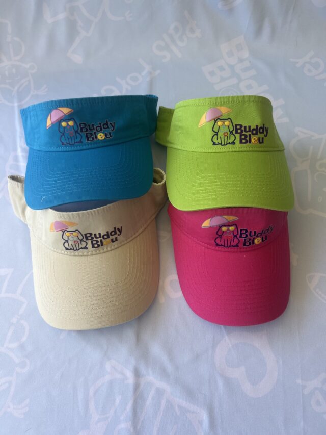 Buddy Bleu Beach Adult Visors