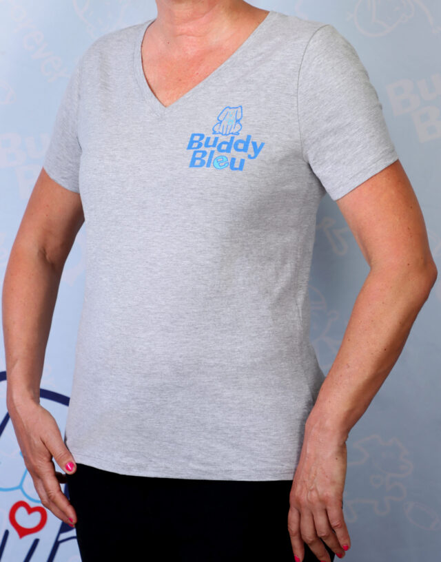 Women's Hanes Perfect Blend V-Neck T-Shirts - Image 2