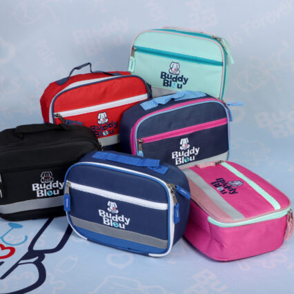 Buddy Bleu Lunch Bags with Reflective Strap