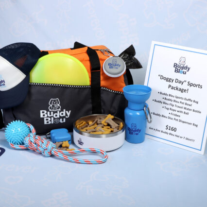 Buddy Bleu Dog Sports Bag Package