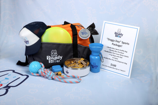 Buddy Bleu Dog Sports Bag Package