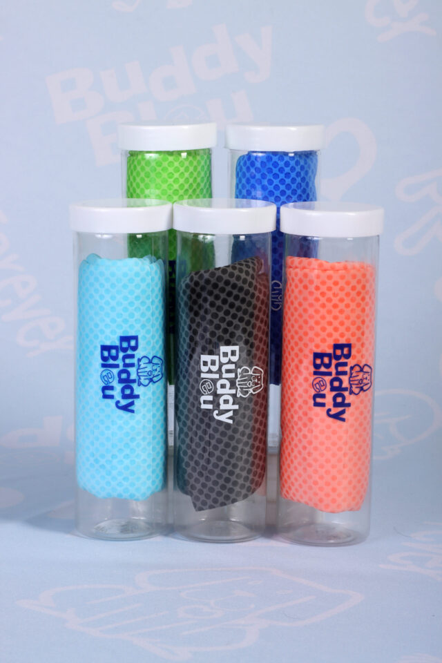 Buddy Bleu Cooling Dog Wraps