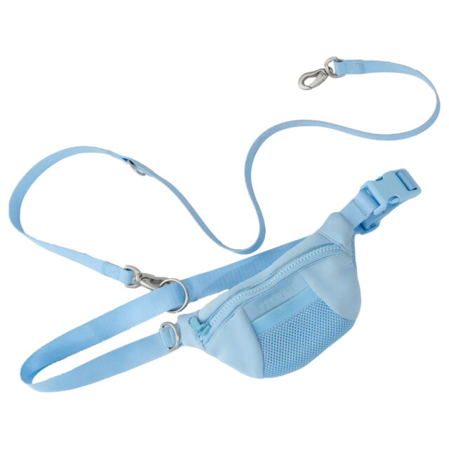 Buddy Bleu Sling Bag Fanny Pack/Matching Leash