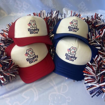 Buddy Bleu July 4th Adult Trucker Hats