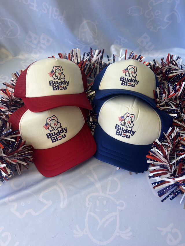 Buddy Bleu July 4th Adult Trucker Hats