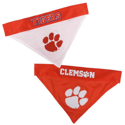 Clemson Reversible Pet Bandana Style 1
