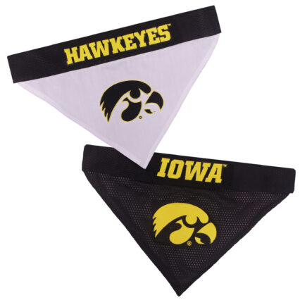 Iowa Collegiate Reversible Pet Bandana Style 1