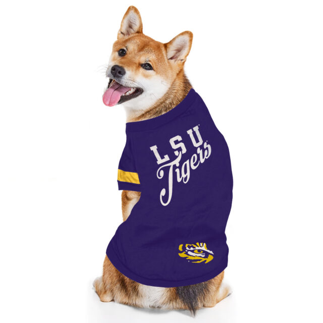 LSU Collegiate Striped Tee Shirt - Image 2