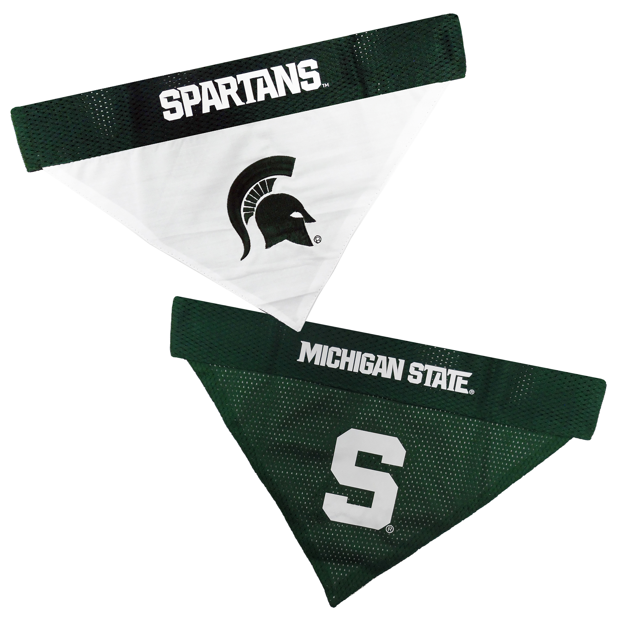 Michigan State Reversible Pet Bandana Style 1