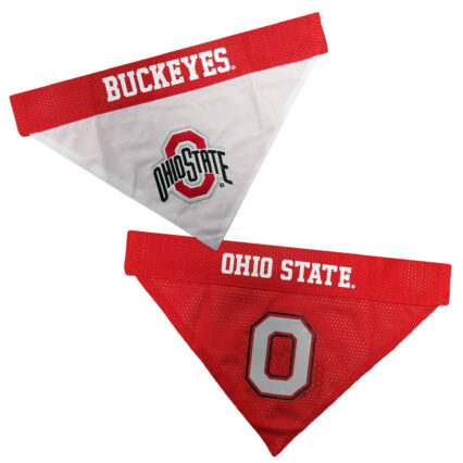 Ohio State Reversible Pet Bandana Style 1
