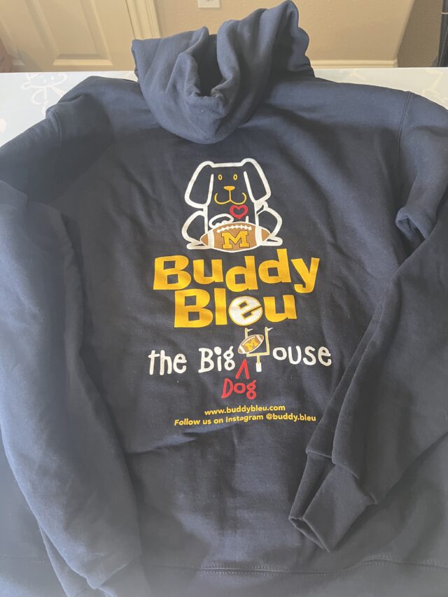 Michigan Big House Adult and Kid's Hooded Champion Sweatshirts - Image 2